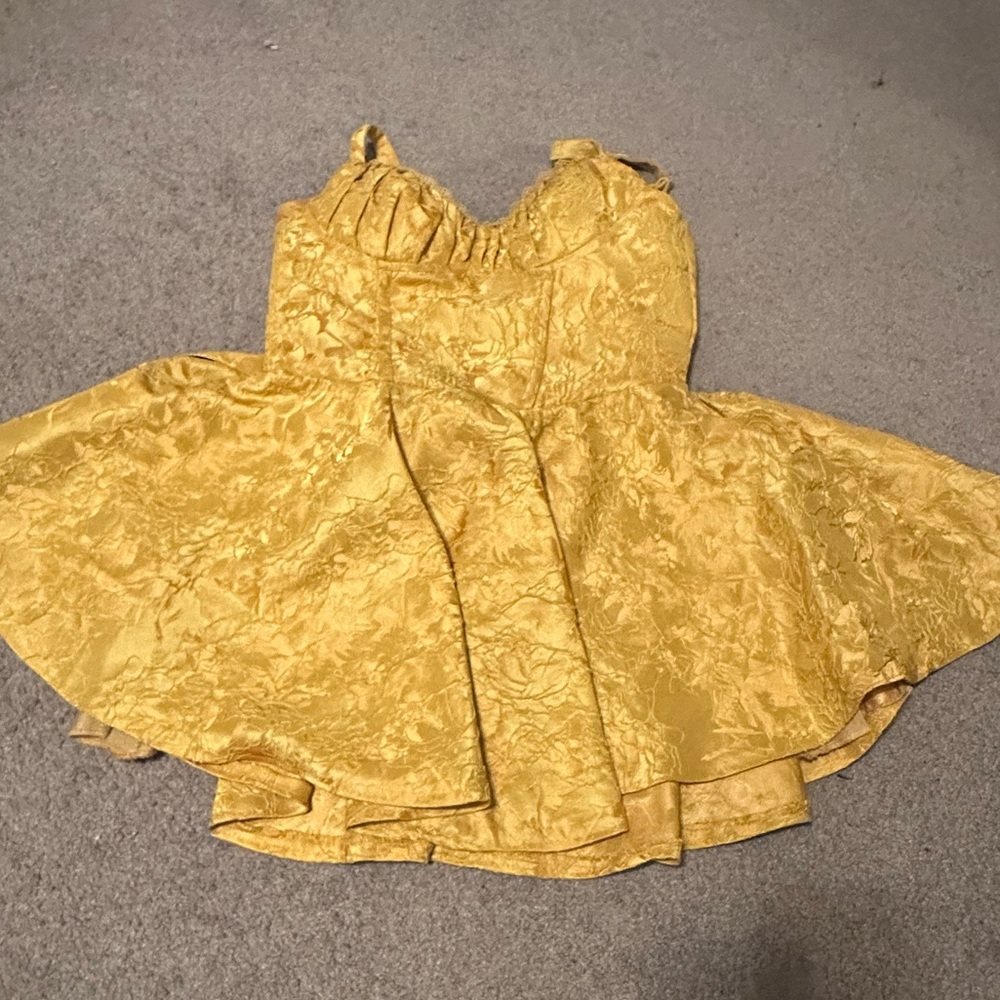 Golden Mini corset dress